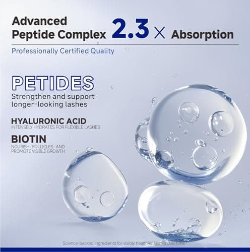 Dr Vincent Lash Serum for Eyelash Growth, Eyelash Growth Serum Advanced Peptide Formula with 2.3× Absorption for Fuller, Thicker, Longer Lashes, Vegan & Cruelty-Free, Clinically Tested (5mL) - Thumbnail 4