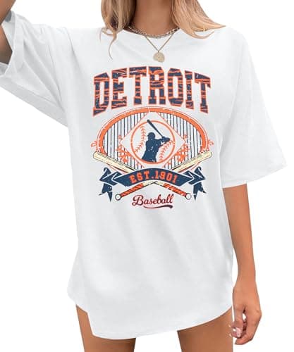 Baseball Shirt Women Oversized Baseball Game Day Shirts Baseball Fan T-Shirt Baseball Mama Short Sleeve Tee Top - Image 1