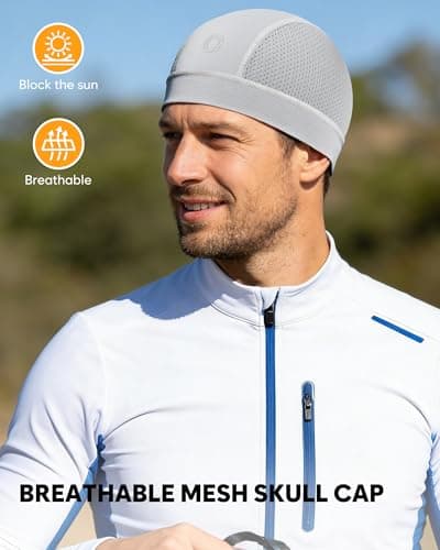 OCQOCQ 3 Pcs Cooling Skull Cap Breathable Mesh for Men Women Cycling Lightweight Quick-Dry Helmet Hard Hat Liner - Thumbnail 2