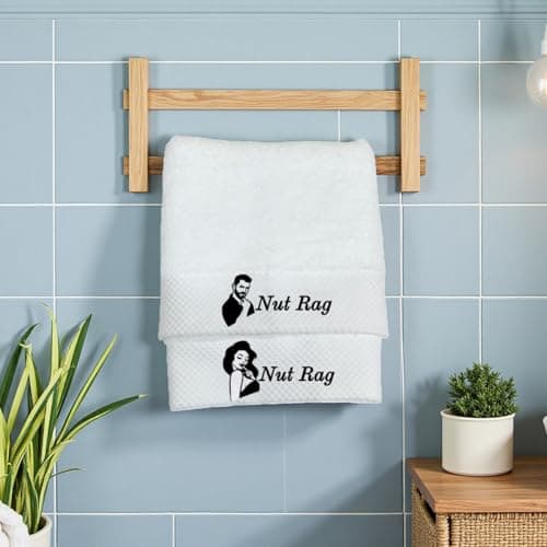 2-Pack of Funny Towels are Perfect for Couples, Lovers, Friends, and Special Occasions. They Make Unique Gifts for Anniversaries, Christmas, Halloween, and Valentine's Day. Everyday Bath Essentials - Thumbnail 5