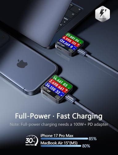LISEN 200W Car Charger USB C Fast Charge [Gan] PD 140W Fast Car Charger USB C, 3 Port Type C Fast Charging for Multi Device, for iPhone 17 16 15 14 13 12, MacBook Neo, Laptop, iPad, Samsung S26 S25 - Thumbnail 3