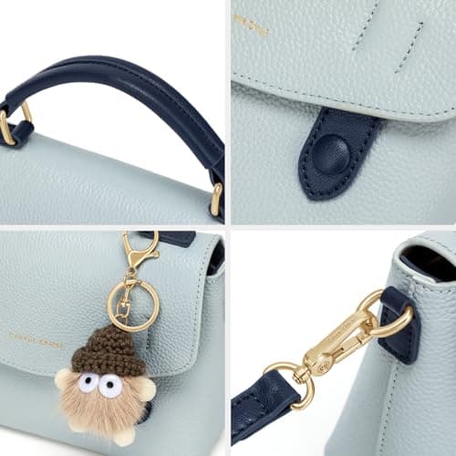 CinvaiKrose Crossbody Bags For Women, Leather Handbags For Women, For Two Carrying Styles With Charms - Thumbnail 6