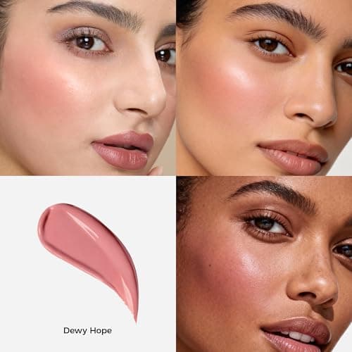 Exmiloo Liquid Blush for Cheeks, Lightweight Liquid Blush for a Natural Look, Buildable & Smooth Sheer Dewy Finish, Vegan & Cruelty-Free, Dewy Hope - Thumbnail 2