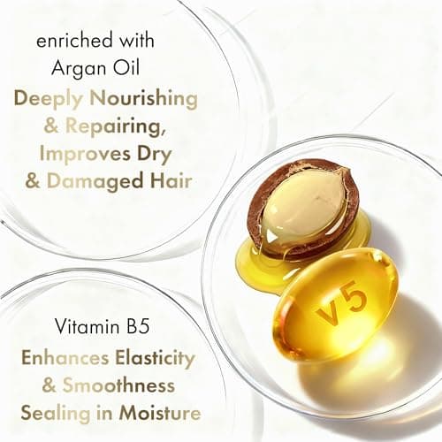 ALFHEIM Argan+ Repairing Hair Mask for Dry, Damaged & Frizzy Hair with Argan Oil, Keratin – Deep Conditioning, Shine & Frizz Control – Intensive Hydration, Color Safe, Sulfate Free – 8.45 oz - Thumbnail 6