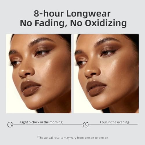 BEAUTNICE Full Cover Longwear Matte Foundation, 8H Long-Lasting, Waterproof, Sweat-Proof, Lightweight, Medium to Full Coverage, Natural Look for All Skin Types, 1 Fl Oz, #01 Warm Wheat - Thumbnail 3