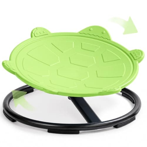 Turtle Spinning Chair for Autistic Kids – Sensory Spinning Toy, Spin Chair for Kids Autism, Sensory Swivel Seat for Balance, Coordination, Focus & ADHD Support, Autism Sensory Products (Green) - Image 1