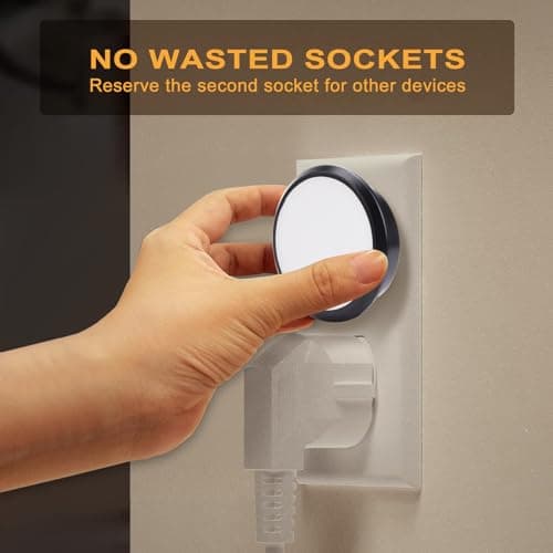 Night Lights Plug into Wall, Night Light with Dusk to Dawn Sensor, Soft White 3000K, Compact Plug in Nightlight for Kids, Adults, Bedroom, Bathroom, Hallway, 2-Pack - Thumbnail 5