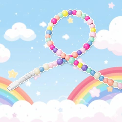 ComfyBay 3.3FT USB C Charging Cable, 60W Acrylic Beaded Charger Cord, Compatible with Samsung Galaxy, iPhone 16/15, iPad, and More - Thumbnail 5