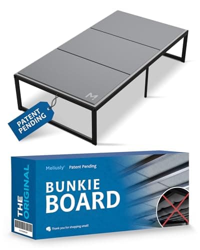 Meliusly Premium 10mm Bunkie Board Twin Size (38x75'') Patent Pending Low Profile Bed Board Design - Breathable, Noise Minimizing, Moisture Resistant Bunkieboards, Low Profile Bed Support - Image 1