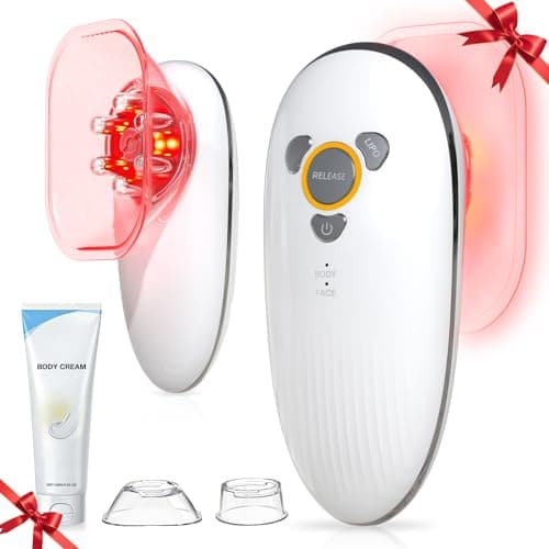 VENKUTY 3-in-1 Electric Cellulite Massager, 3-in-1 Body Sculpting Machine for Stomach, Waist, Arms, Legs, Handheld Adjustable Cellulite Massage Tool, Skin Tightening Tool for Women and Men, White - Image 1