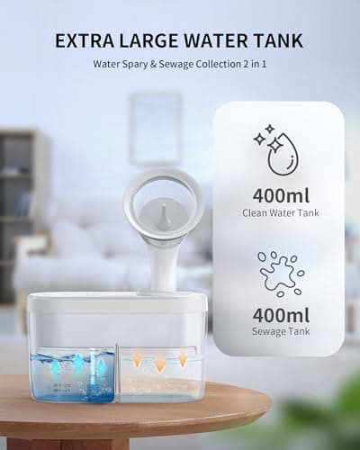 KAUGIC Electric Ear Wax Removal Kit, FSA-HSA-Eligible, Water Powered Ear Irrigation System with Sewage Collection, 4 Clean Modes, Safe & Effective, 3 Ear Tips for Adults - Thumbnail 2