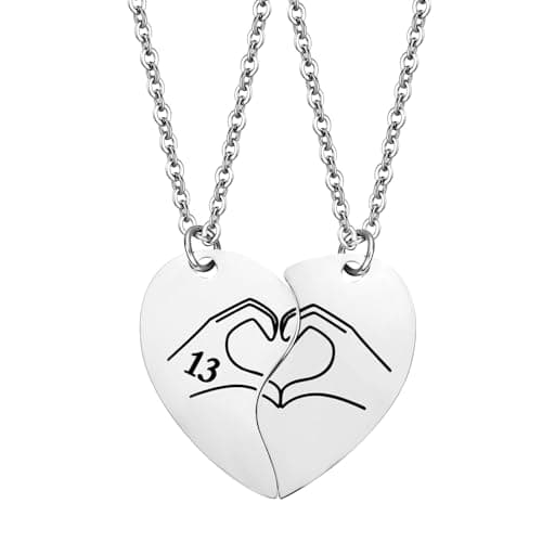 COTATI Quotes Guitar Pick Necklace Outfits Jewelry Accessories Inspired Fans Gift Merch (Silver Heart) - Image 1