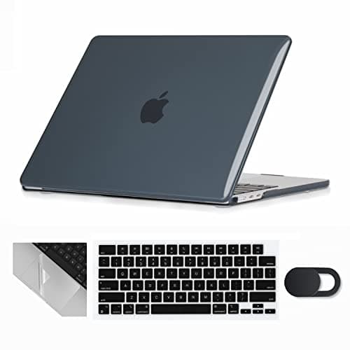 Se7enline Compatible with Mac Book Neo Case 13 inch 2026 Model A3404, Hard Shell,Keyboard Cover,Webcam Cover,Trackpad Protector, Anti-Scratch Anti-Drop Slim Fit Full Protection,Crystal Black - Image 1