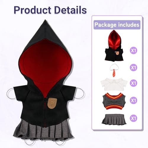 Magic Academy Style Doll Clothes Accessories, 17cm Doll Outfits for Display, Photo Props, Collectors, Birthday Halloween - Thumbnail 4
