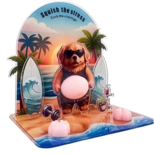 Acrylic Desk Decor, Funny Office Decoration Gift (Dog) - Image 1