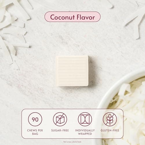 Bariatric Advantage Calcium Citrate Chewy Bites 500 mg - Highly Absorbable & Digestible - Vitamin D3 - Easily Chewable Calcium Supplement - Coconut Flavor - 90 Count - Thumbnail 3