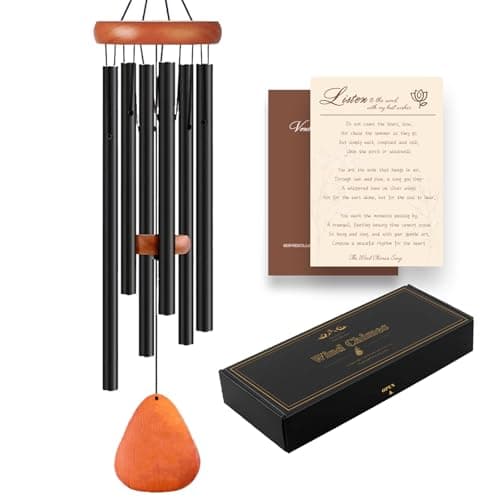 Wind Chimes for Outside, Wind Chimes with Thickened Tube, Outdoor Windchime for Garden Yard Patio Decor, Unique Gift for Women - Image 1