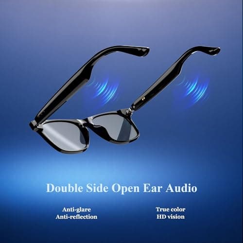 Blackview Smart Glasses, Polarized Bluetooth Sunglasses with Speaker, Voice Control, UV Protection, Anti Blue Light Lens - Thumbnail 2