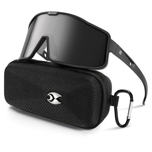 suoso Sports Cycling Glasses for Men: UV400 Polarized Wraparound Sunglasses for Women Running Riding Fishing Baseball TR90 - Image 1