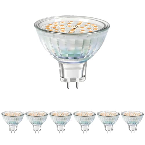 KEJIYILT MR16 LED Bulbs 5W, 12V Low Voltage GU5.3 LED Spotlight Bulb, Non-dimmable, 450Lm, 120° Flood Beam Angle, for Landscape, Recessed, Track Lighting, Pack of 6 (3000K) - Image 1