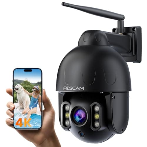 FOSCAM 4K/8MP Security Camera Outdoor, 4X Optical Zoom AI Human/Vehicle Detection,165FT Color Night Vision, 120dB Siren, IP66 - Image 1