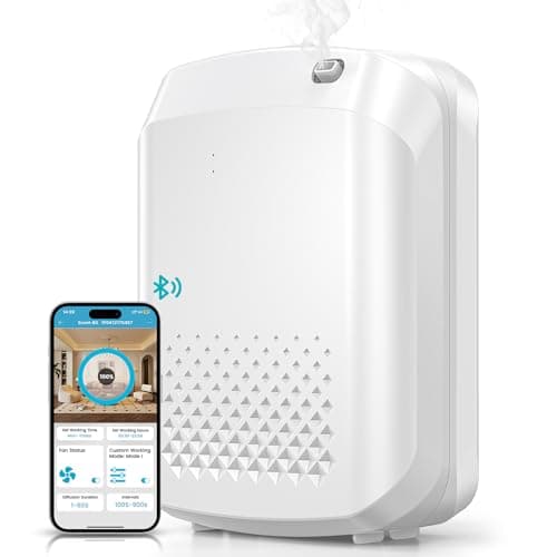 XEITIN Waterless Essential Oil Diffuser 3000 Sq.Ft Coverage for Large Home Hotel Office, 400ml Cold Air Scent Machine, Bluetooth App Control, No-Noise Aroma Diffuser Wall Mount Gift for Mom for Her - Image 1