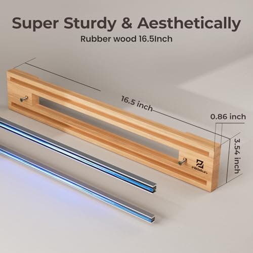 Magnetic Knife Holder for Wall, Magnet Knife Storage Strip Wooden 16.5 Inch, Use as Knife Bar, Knife Rack, Kitchen Utensil Organizers Tool, Wall Mount, Housewarming, Party, Gift - Thumbnail 5