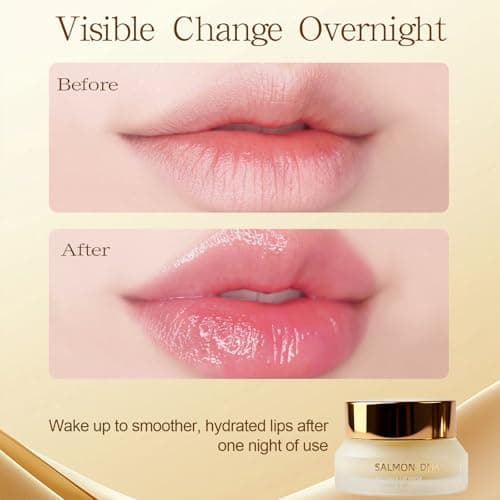 PDRN Lip Sleeping Mask Glow Balm with Salmon PDRN & Collagen - Deep Hydration, Non-Sticky Overnight + Daily Lip Care, Moisture Lock for Dry, Chapped Lips - Thumbnail 3