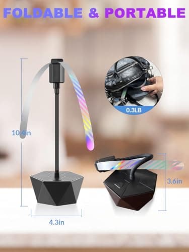 Fly Fans for Tables, Repellent Fans Keep Flies Away, Fly Spinner Table Top with Holographic Blades, Flies Deterrent for Picnic, Party, BBQ (Black, 4 Pack) - Thumbnail 5