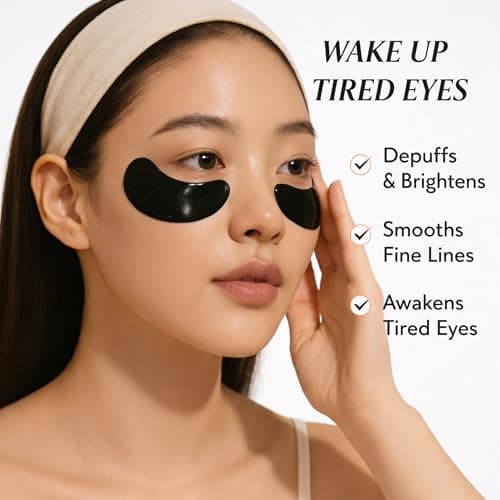 Bumfuzz Green Tea Under-Eye Patches (24 Pairs) | Depuff & Brighten Eye Gel Patches for Dark Circles & Tired Eyes | Plant-Based, Vegan with Caffeine, Niacinamide, Magnesium & Vegetable Peptides - Thumbnail 3