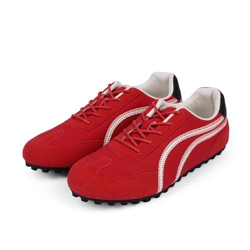QIY Sneakers for Women Casual Red Women's Fashion Sneakers Comfortable Red Walking Tennis Shoes Slip on Cute Fall Shoes 2026 Size 8.5 - Thumbnail 5
