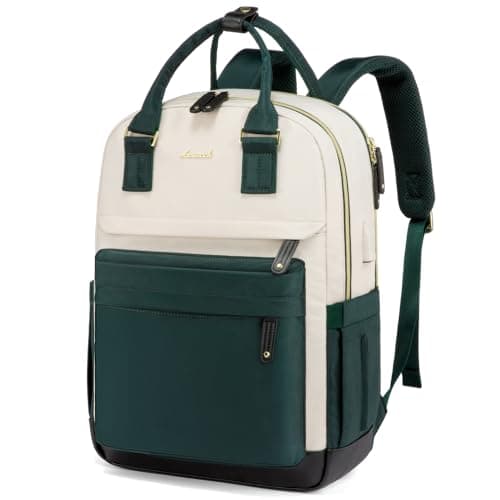 LOVEVOOK Travel Laptop Backpack Women, 15.6 Inch Anti-theft Laptop Bag with USB Port, Fashion Waterproof Computer Backpacks Teacher Nurse Backpack Purse for College School Work - Image 1