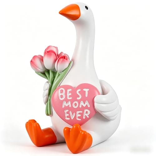 MAYIPLAY Desk Goose 3.5 inch Birthday Gifts for Mom Best Mom Ever Gifts, Goose Decor Desktop Mini Gooses Home Office Cute Desk Accessories Bookshelf Decor - Image 1
