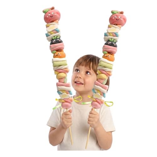 Oricandy 90cm Extra Long Jumbo Fruit Marshmallow Sticks – 1 lb, Individually Wrapped Candy for Easter Baskets & Parties Valentines Candy - Image 1
