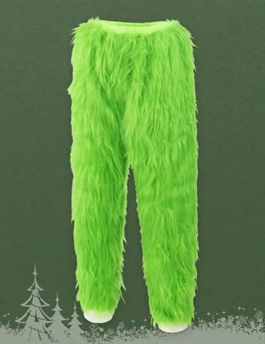 ACH Christmas Costume Adults Men Santa Claus Suit 7PCS Deluxe Professional Furry Xmas Halloween Cosplay Outfit for Adult Set - Thumbnail 4
