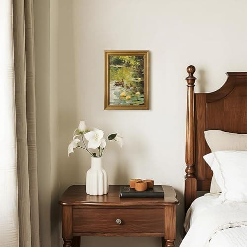 HISPACE Vintage Framed Wall Art for Living Room,8x10 Inch Duck Canvas Print for Living Room Bedroom Decor,Unique Gift Wall Decor for Friends and Family - Thumbnail 3