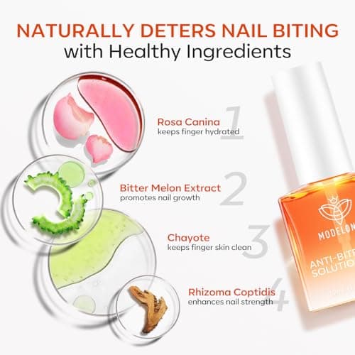 modelones Nail Biting Prevention for Kids Thumb Sucking Deterrent Quick Dry Bitter No Bite Nail Polish for Nail Care Stop Biting Nails 0.41 fl oz - Thumbnail 6
