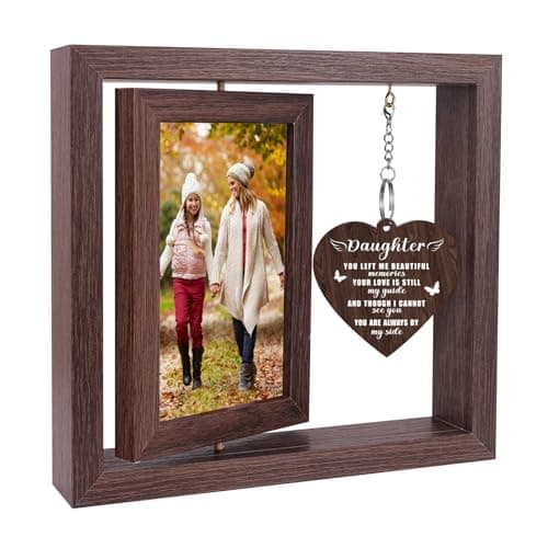 Boiveco Memorial Gifts for Loss of Daughter, Sympathy Gift for Loss of Daughter Memorial Picture Frame, In Memory of Daughter Grief Remembrance Bereavement Gifts for Loss of Daughter, Display Two 4x6 Photos - Image 1