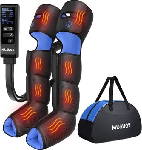 Musugy Leg Compression Massager with Heat for Circulation and Pain Relief