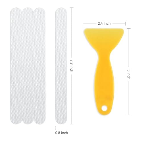 AGPTEK 36PCS Bathtub Non Slip Stickers, Anti-Slip Shower Strips with Strong Adhesive for Bath Tub Shower Bathroom Edge of Swimming Pool Stairs Ladders Boats, Clear - Thumbnail 6