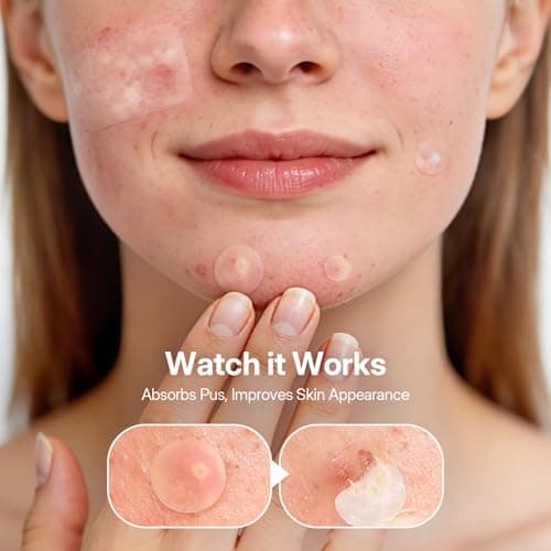 ZATKTK Pimple Patches for Face, 920 Count Hydrocolloid Acne Patches with Salicylic Acid, Bulk Pimple Stickers for Zit Breakouts and Blemishes, 4 Sizes, Fast Absorbing Spot Patch - Thumbnail 3