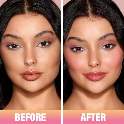 CARSLAN Sun Kissed Blush & Bronzer Stick for Cheeks Lips & Eyes, Long-Lasting Matte Cream Makeup Blush Stick, Blendable & Vegan, Natural Glow for All Skin Tones, Shade 01 Morning, 0.21 oz - Thumbnail 2