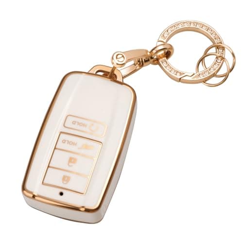 RUABIBAN Key Fob Cover Compatible with Acura, Soft TPU Key Case Protection Fit for Acura CDX RDX RLX NSX TLX TLX-L Smart Remote Key - Image 1