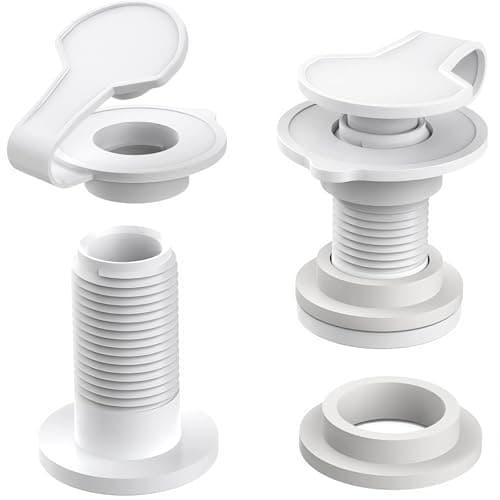 2 Pack 1.5” Cooler Drain Plug Replacement Kit for Coleman Xtreme – Exact Fit, No Leaks, Cap + Shaft + Gasket Included