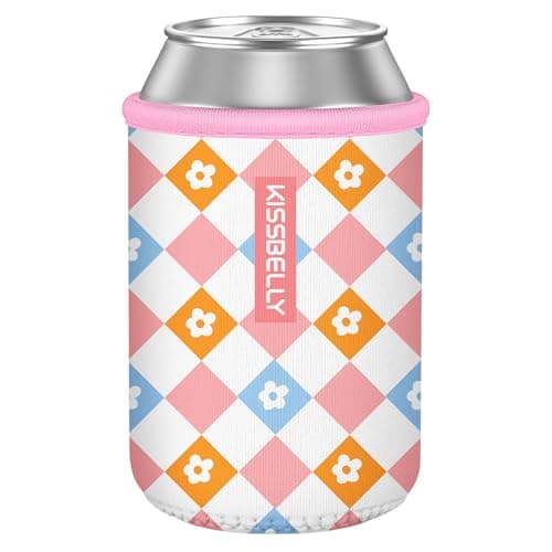 Can Cooler Sleeve, Insulated Neoprene Can Sleeve Cover Reusable Can Drink Sleeve Holder for Beverages Cans Bottles BBQs Decor Party Favors