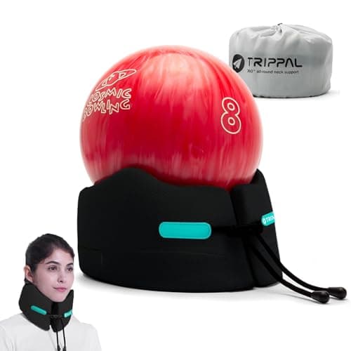 BAKLUCK Travel Pillow, Super Neck Chin Head Support, Memory Foam, Neck Pillows for Travel Sleeping Airplane Car Office with Compact Carry Bag Black Small - Image 1