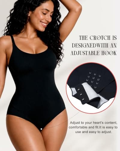Oegho Shapewear Bodysuits For Women Seamless Tummy Control Body Suit - Thumbnail 4