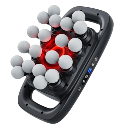 Jogfit 20 Head Massage Gun Deep Tissue, Back Massager for Athletes for Pain Relief, Multi Head Massage Gun with 3 Modes & 30 Intensities Silent Gifts for Men Women(Also 16 Head Option) - Image 1