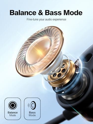 Rythflo Neckband Bluetooth Headphones, ENC IPX7 Sweatproof Sport Earbuds with AI-Enhanced Mic Vibration Call Alert, 50H Playtime Deep Bass Wireless Waterproof Earphones for Work Running Workout Gym - Thumbnail 3