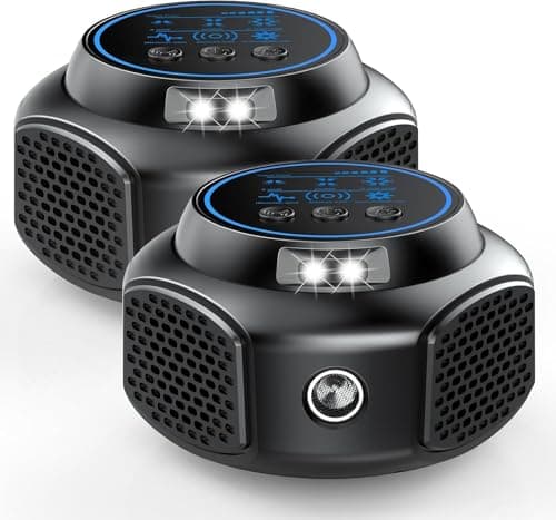 Ultrasonic Pest Repellent Plug-in, Electronic Mouse Traps & Insect Repellent, Pest Control for Rodent, Roach, Ant, Squirrel, Spider, Bugs, Mouse, Rat, Bat for Home, Office, Warehouse Black 2 Pack - Image 1